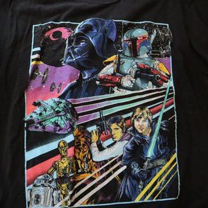 Retro Star wars Darth Vader Graphic t-shirt